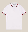 Polo en maille piquée blanc - IZAC