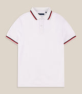 Polo en maille piquée blanc - IZAC