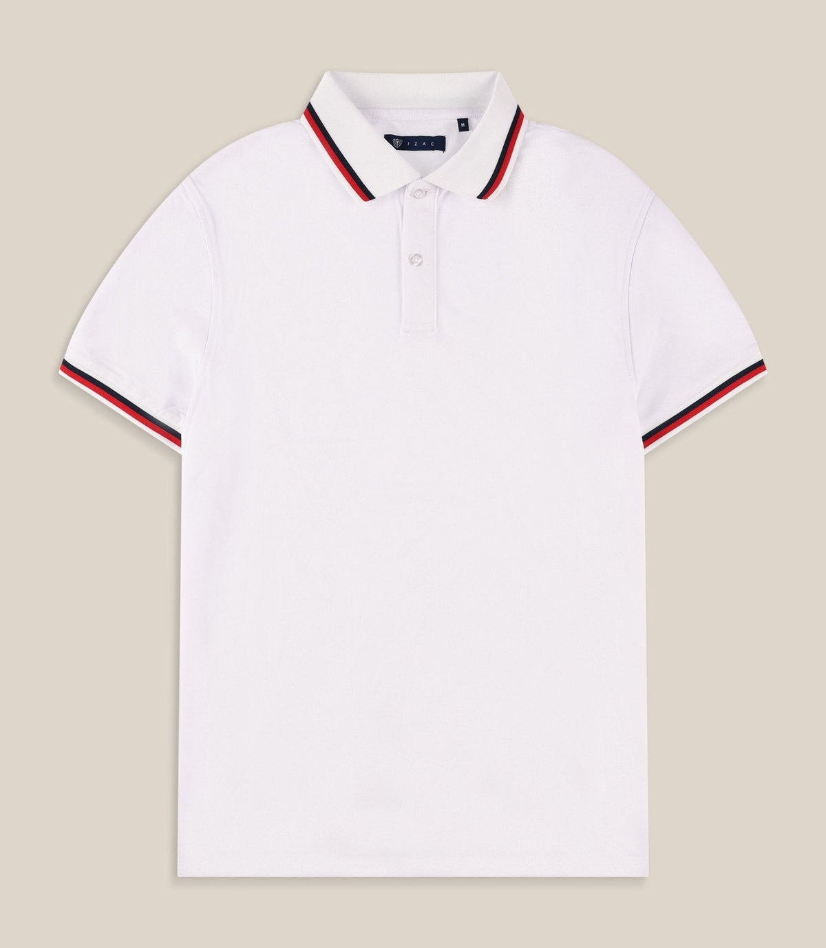 Polo en maille piquée blanc - IZAC