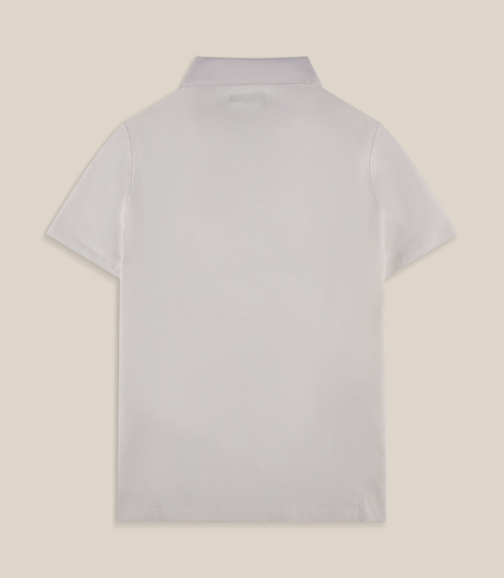 Polo manches courtes blanc - IZAC