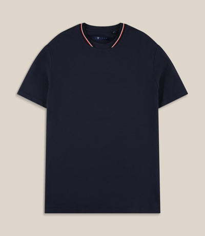 T-shirt col teddy marine - IZAC