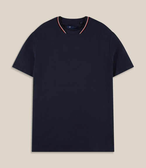 T-shirt col teddy marine - IZAC