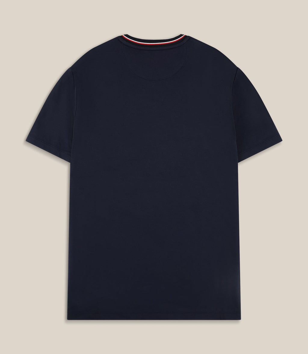 T-shirt col teddy marine - IZAC