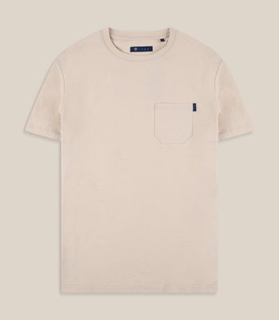 T-shirt à poche beige - IZAC