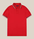 Polo en maille piquée rouge - IZAC