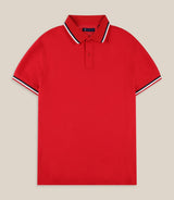 Polo en maille piquée rouge - IZAC