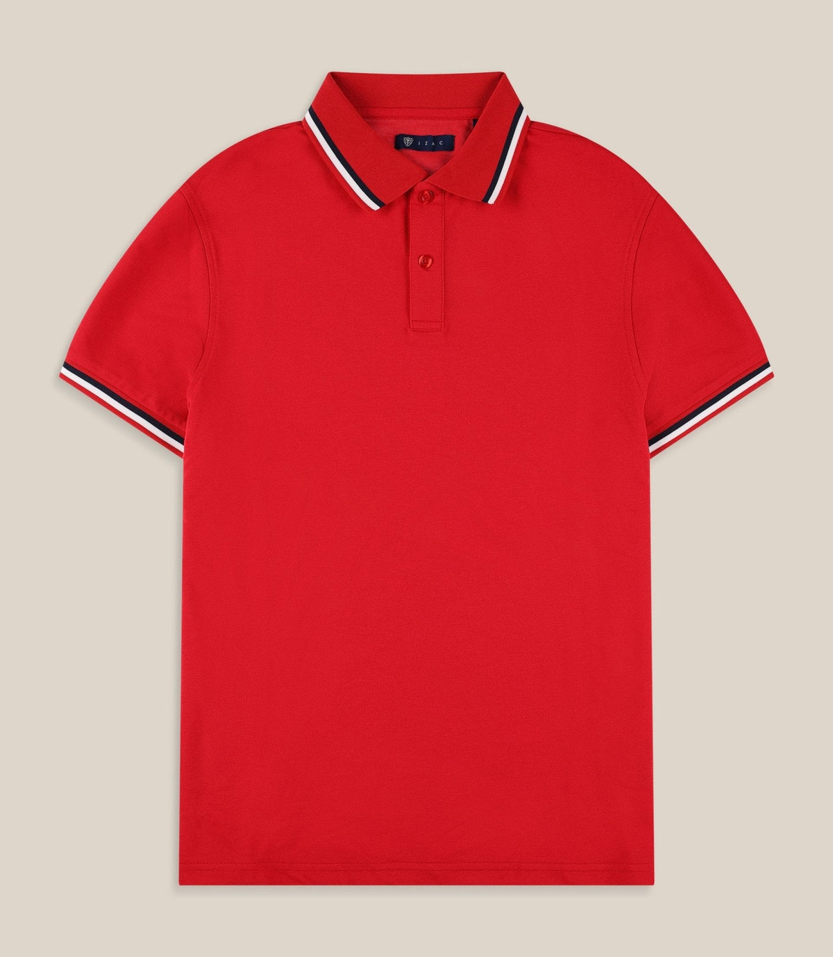 Polo en maille piquée rouge - IZAC