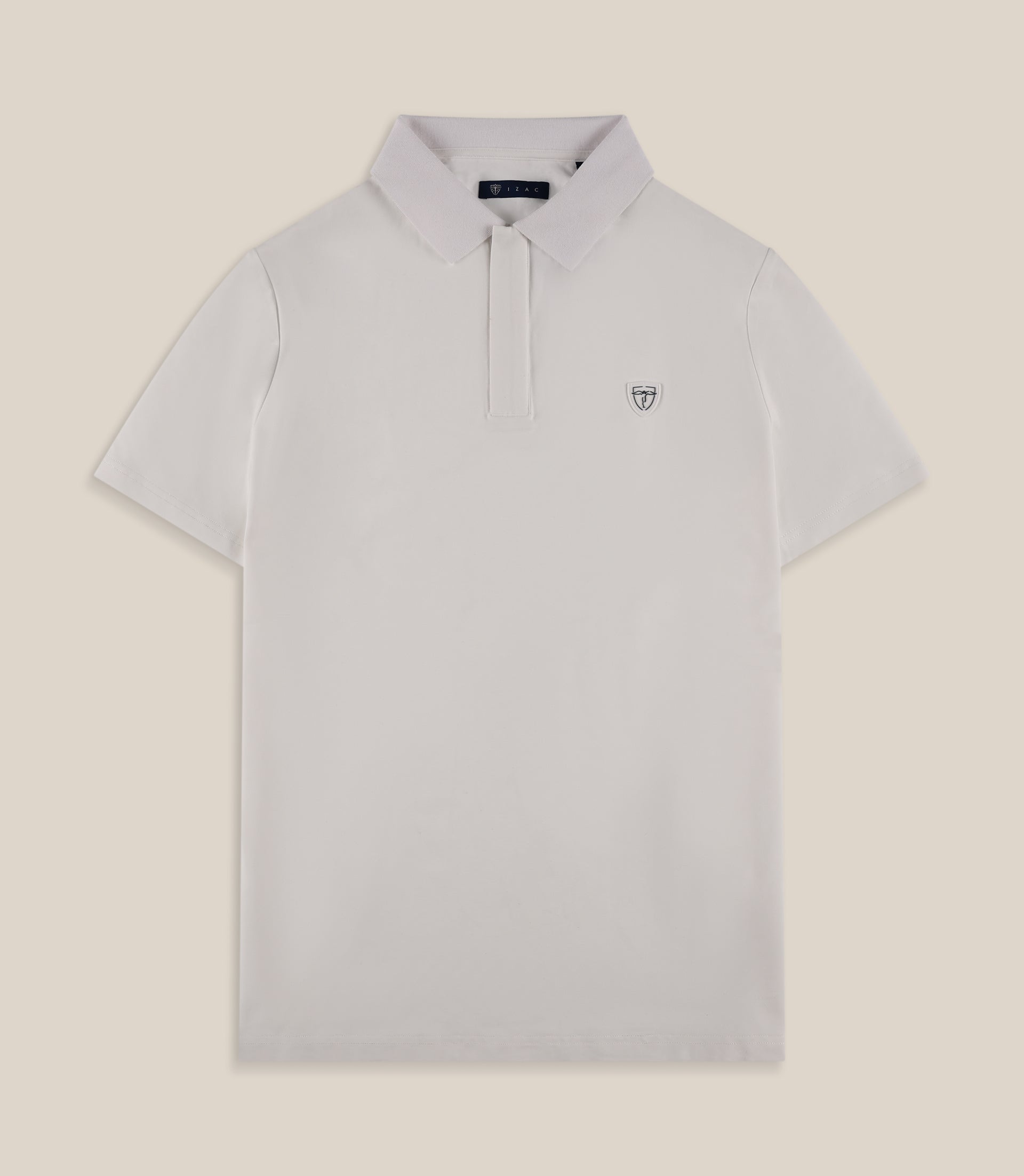 Polo manches courtes blanc - IZAC