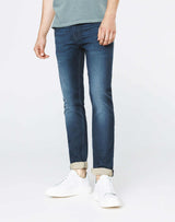 Jean enduit bleu gris délavé - IZAC