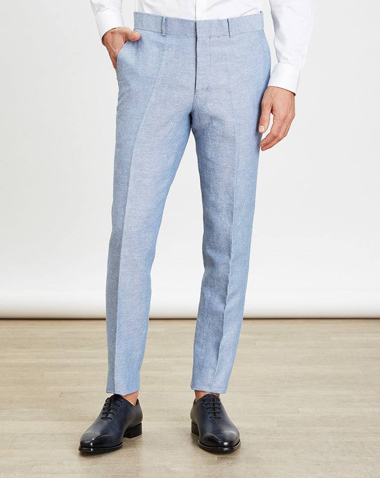 PANTALON VILLE SUPEC CIEL - IZAC