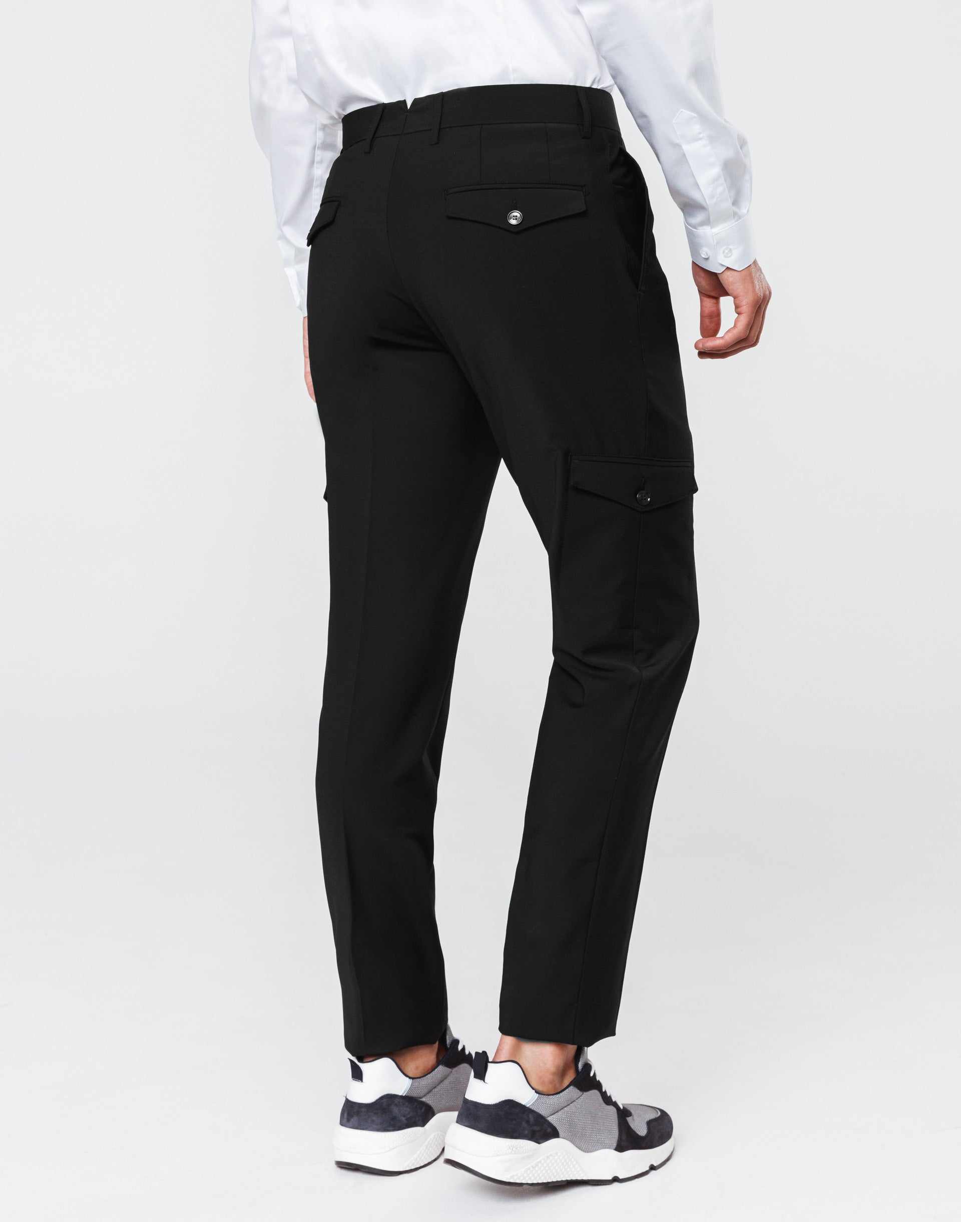 Pantalon ville cargo noir "Timo" - IZAC