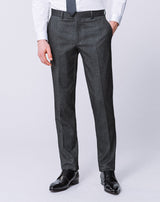 PANTALON MOTIF CHEVRON GRIS - IZAC