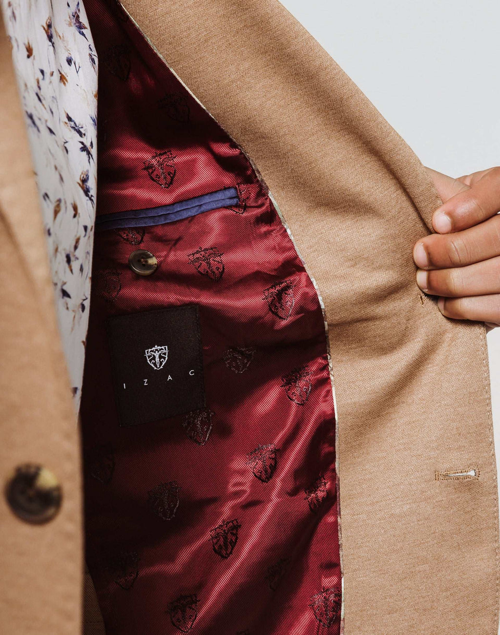 Veste Casual Beige Maille - IZAC
