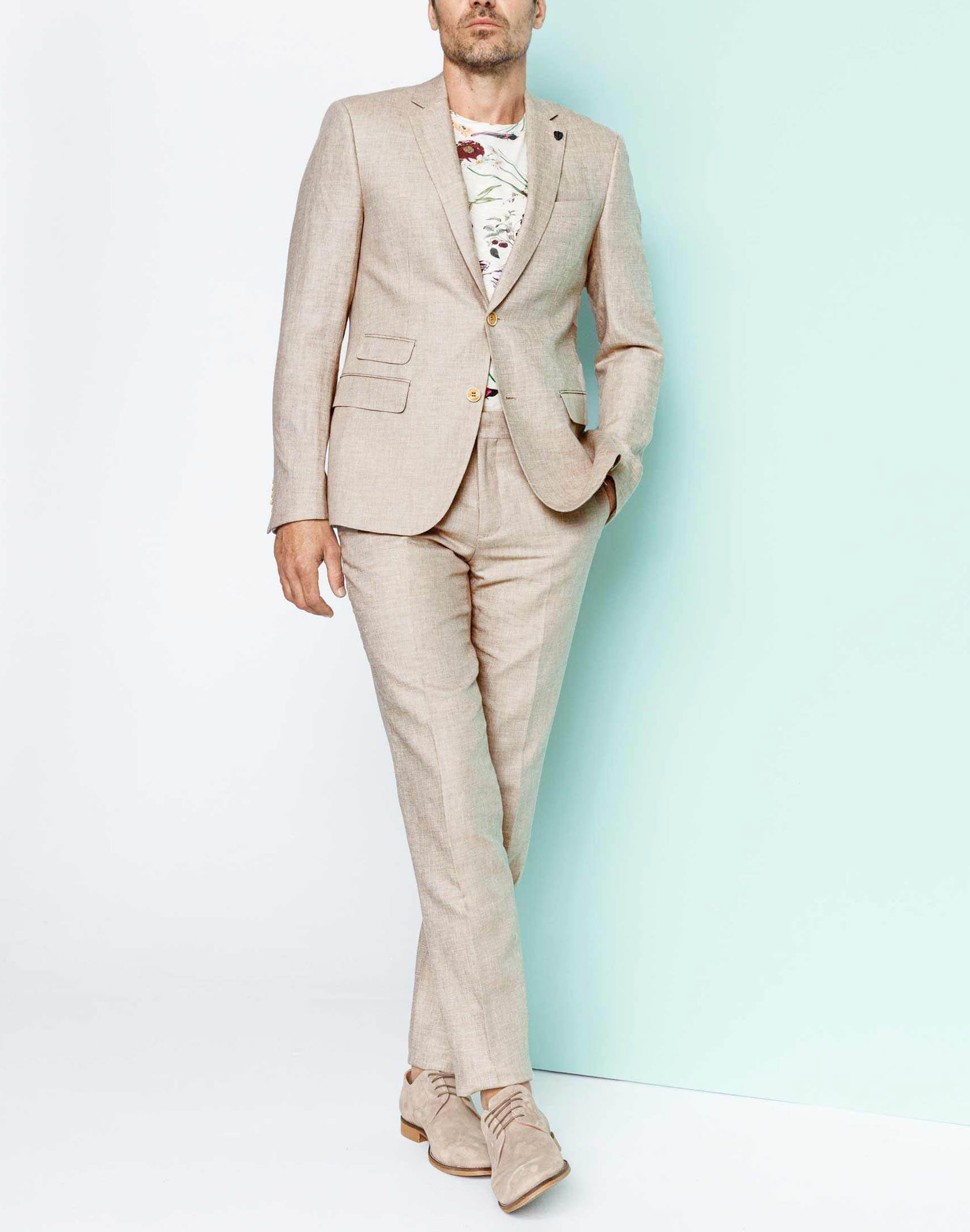 Veste coton et lin beige "Liverpool" - IZAC