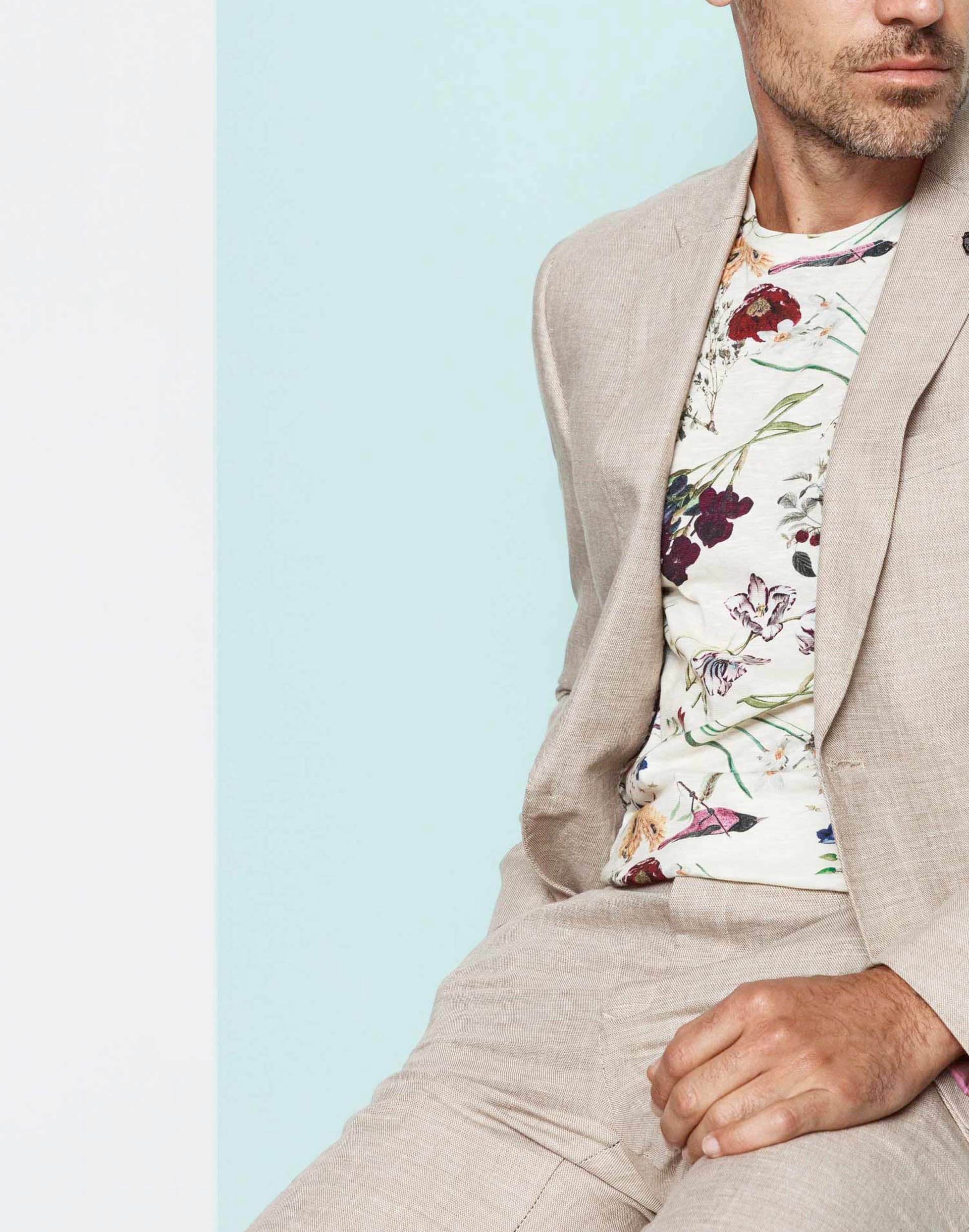 Veste coton et lin beige "Liverpool" - IZAC