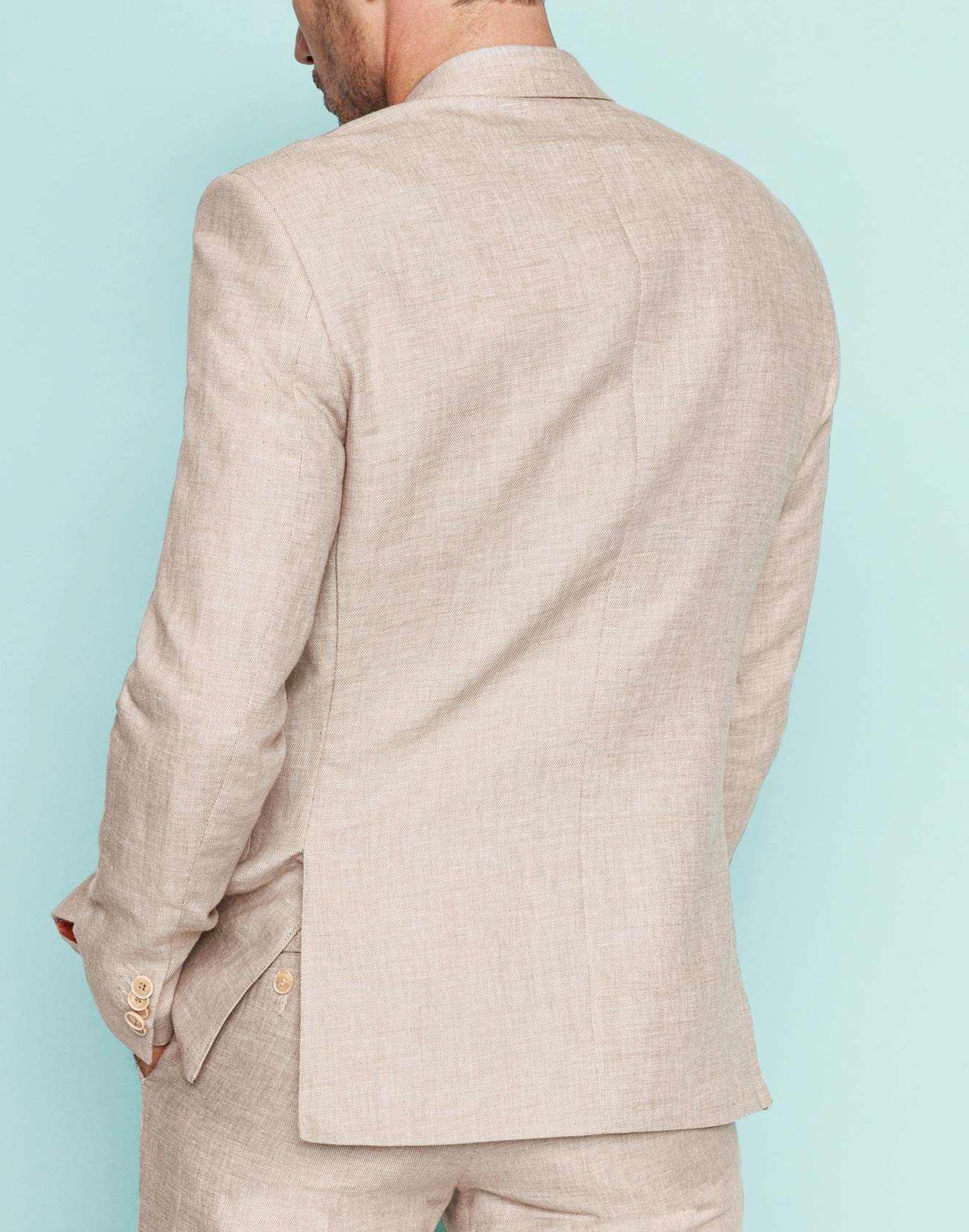 Veste coton et lin beige "Liverpool" - IZAC