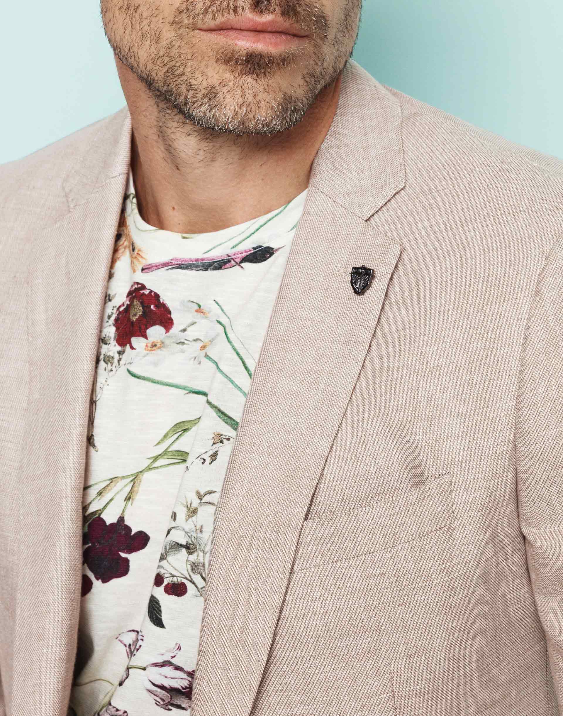 Veste coton et lin beige "Liverpool" - IZAC